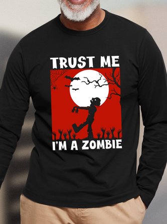 Lilicloth X Jessanjony Trust me I'm a Zombie Crew Neck Casual T-Shirt