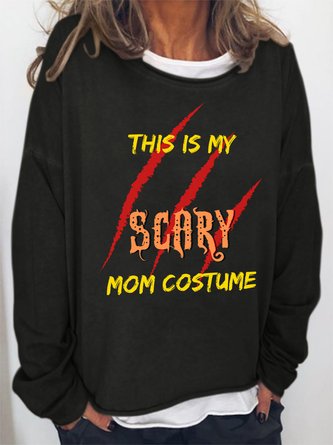 Lilicloth X Kat8lyst This Is My Scary Mom Costume Women's Halloween Sweatshirts