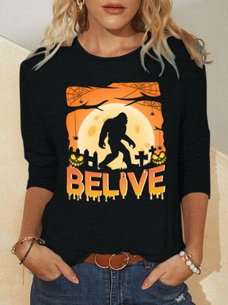 Believe Halloween Women's Long Sleeve T-Shirt