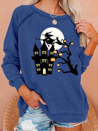 Witch With Halloween Women's Sweatshirts