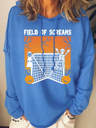 Lilicloth X Jessanjony Field Of Screams Lacrosse Halloween Women's Hoodie Sweatshirts