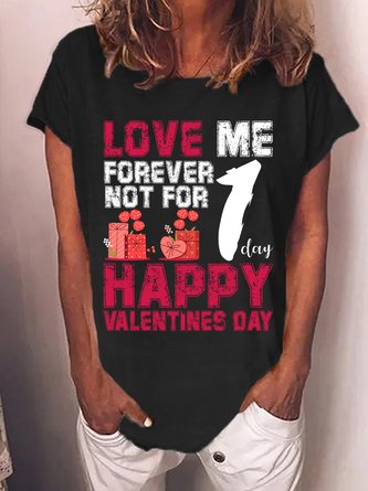 Lilicloth X Jessanjony Love Me Forever Not For 1 Day Happy Valentines Day Womens T-Shirt
