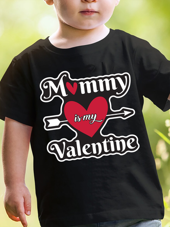 Lilicloth X Jessanjony Kids Unisex Mommy Is My Valentine T-Shirt