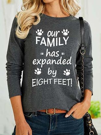 Lilicloth X Y Our Family Has Expanded By Eight Feet Women's Long Sleeve T-Shirt