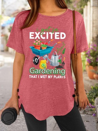 Lilicloth X Manikvskhan I Get So Excited About Gardening That I Wet My Plants Women's T-Shirt