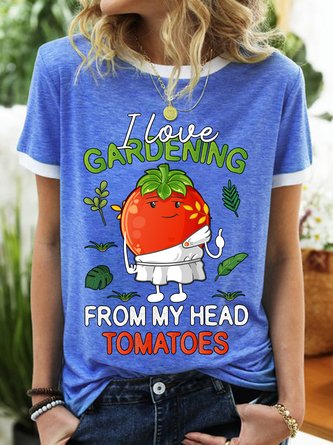 Lilicloth X Manikvskhan I Love Gardening From My Head Tomatoes Women's T-Shirt