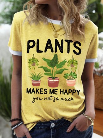 Lilicloth X Manikvskhan Plants Makes Me Happy You Not So Much Women's T-Shirt
