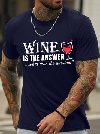 Lilicloth X Y Wine Is The Answer What Was The Question Men's T-Shirt