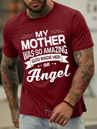 Lilicloth X Hynek Rajtr My Mother Was So Amazing God Made Her An Angel Men's T-Shirt