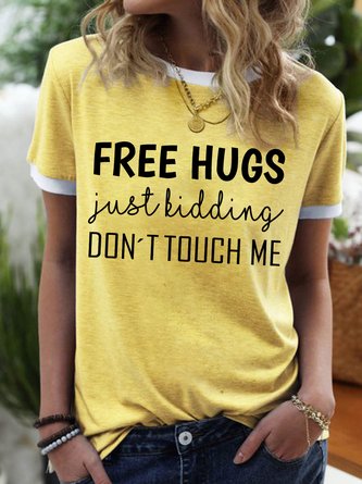 Lilicloth X Hynek Rajtr Free Hugs Just Kidding Don't Touch Me Women's T-Shirt