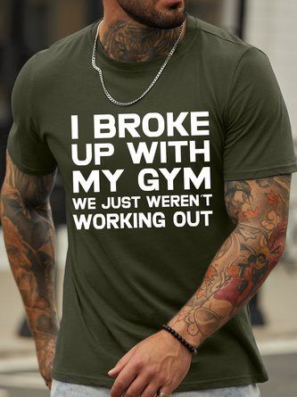 Lilicloth X Hynek Rajtr I Broke Up With My Gym We Just Weren't Working Out Men's T-Shirt