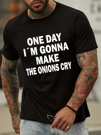 Lilicloth X Hynek Rajtr Funny Onions Joke One Day I'm Gonna Make The Onions Cry Men's T-Shirt