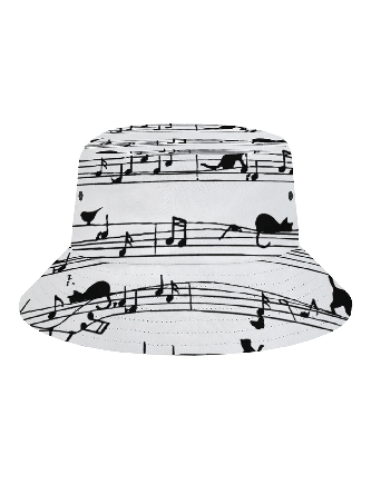 Women‘s Funny Cat Print Bucket Hat Outdoor UV Protection