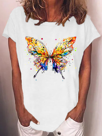 Women‘s Butterfly Casual T-Shirt