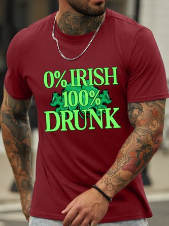 Lilicloth X Paula St Patricks Day 100 Percent Drunk Men's T-Shirt
