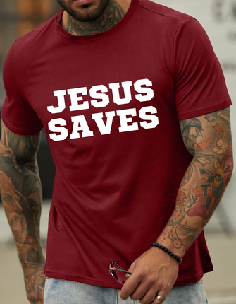 Lilicloth X Kat8lyst Jesus Saves Men's T-Shirt