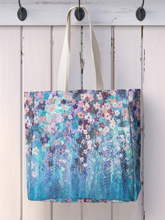 Floral Graphic Shopping Tote