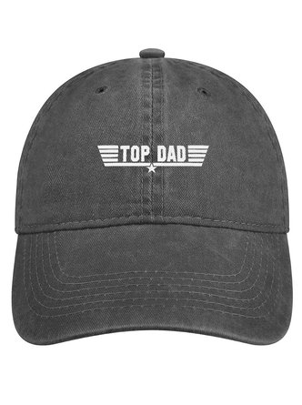 Men's /Women's Top Dad Graphic Printing Regular Fit Adjustable Denim Hat