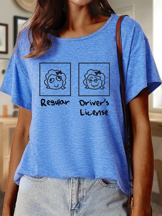 Lilicloth X Manikvskhan Regular Driver’s License Women’s Funny Casual Cotton T-Shirt