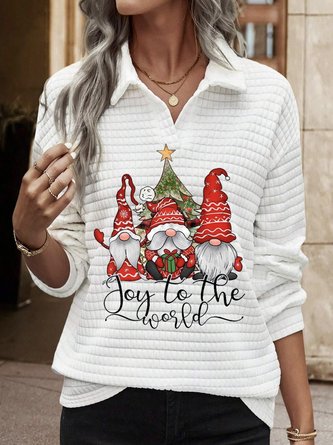 Loose Casual Christmas Sweatshirt