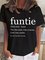 Funtie Definition Auntie Casual Shirts & Tops