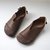 Women's Retro Soft Leather Shoes With Soft Soles