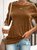 Round Neck Long Sleeve Casual Cotton-Blend T-shirt & Top