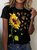Sunflower And Butterfly Women's Short Sleeve T-Shirt