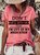 Womens Funny Letter Don’t Mess With Me Today I’m Out Of My Medication Casual Short Sleeve Tops