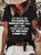 Womens Funny Letter old enough to know better Short Sleeve Tops