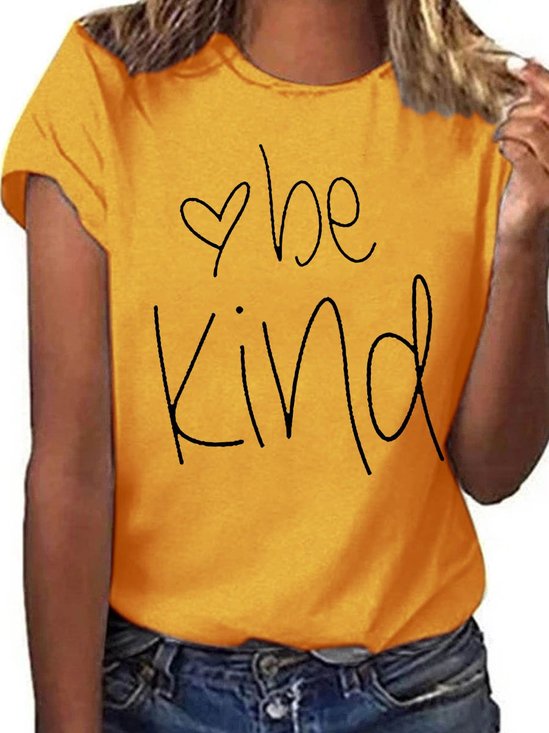 Be Kind Graphic Casual Short Sleeve Tee