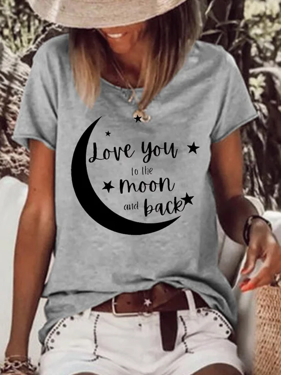 Love You To The Moon And Back Women Tee