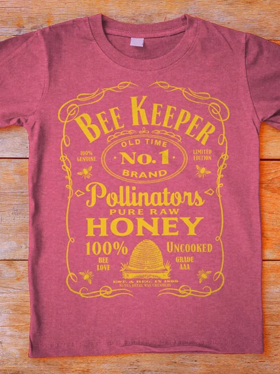 Bee Keeper Old Fashioned Casual Women Tshirt