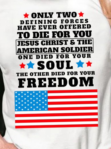American Veterans Day Crew Neck T-shirt