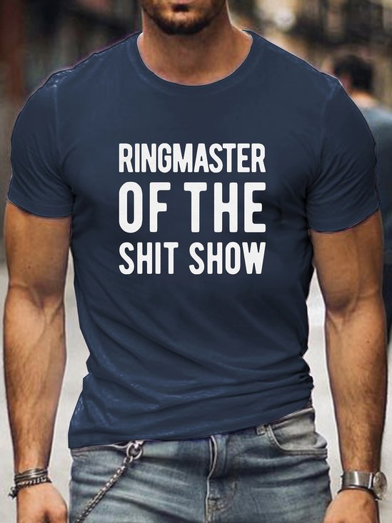 Ringmaster Of The Shit Show Print T-shirt