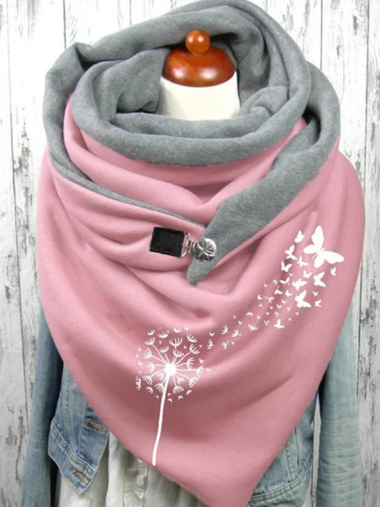 Pink Gift Soft Triangle Scarves