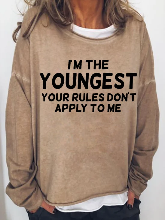 I'm the Youngest Women's Sweatshirts