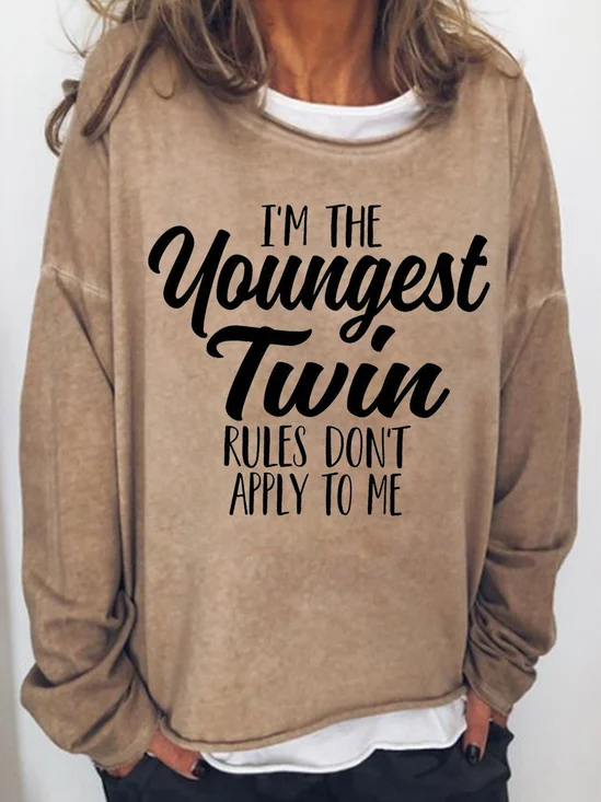 I am the Youngest Twin Women's Sweatshirts