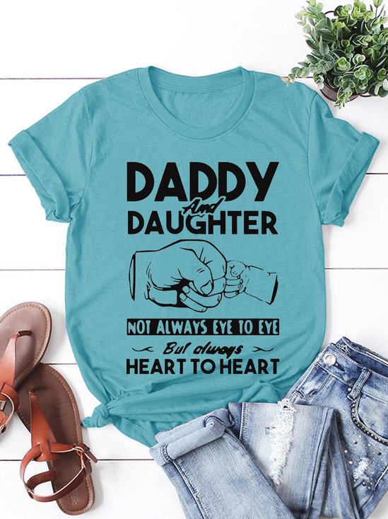 Dad And Daughter Are Heart-to-heart T-shirt