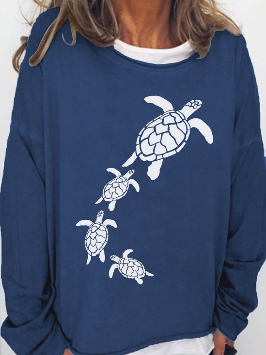 Sea Turtle  Letter Sweatshirt