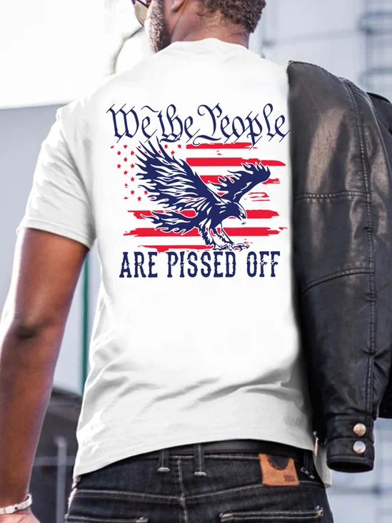 We The People Are Pissed Off Back Print T-Shirt