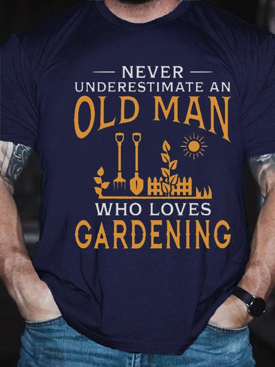 An Old Man Who Loves Gardening T-Shirt