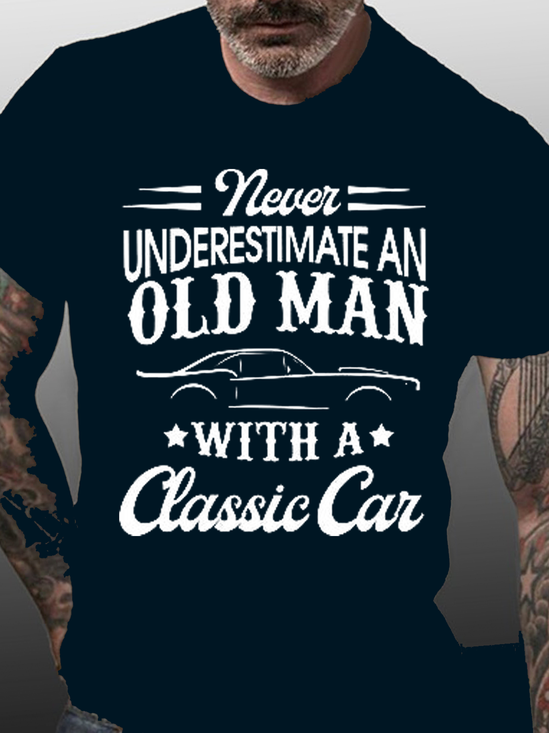 ever Underestimate An Old Man With A Classic Car Shirts&Tops