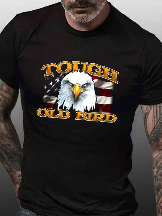 Tough Old Bird Bald Eagle Print T-shirt