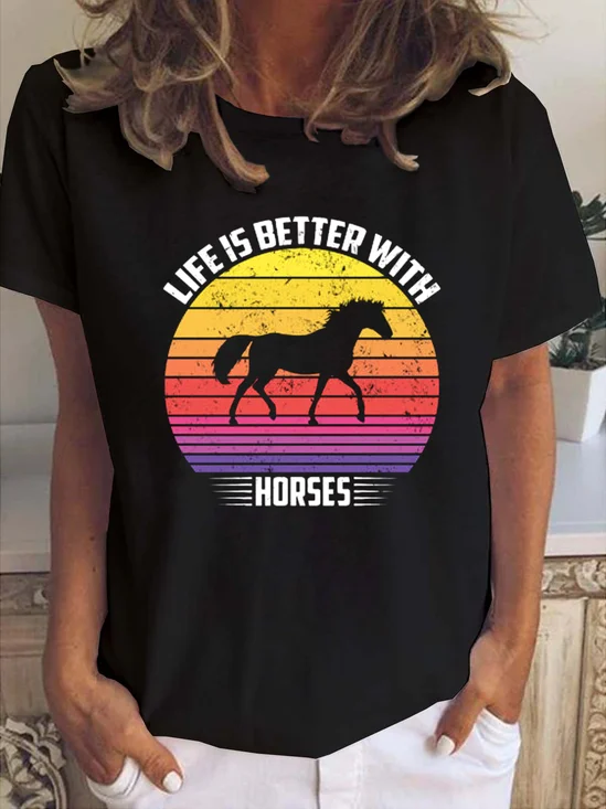 Life Is Better With Horses T-shirt