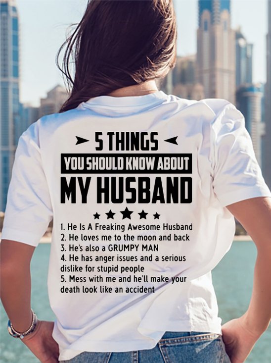 Five Things About My Husband T-Shirt