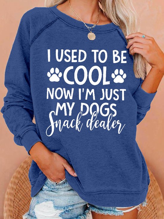 Womens Funny Dog Lover Crew Neck Sweatshirt