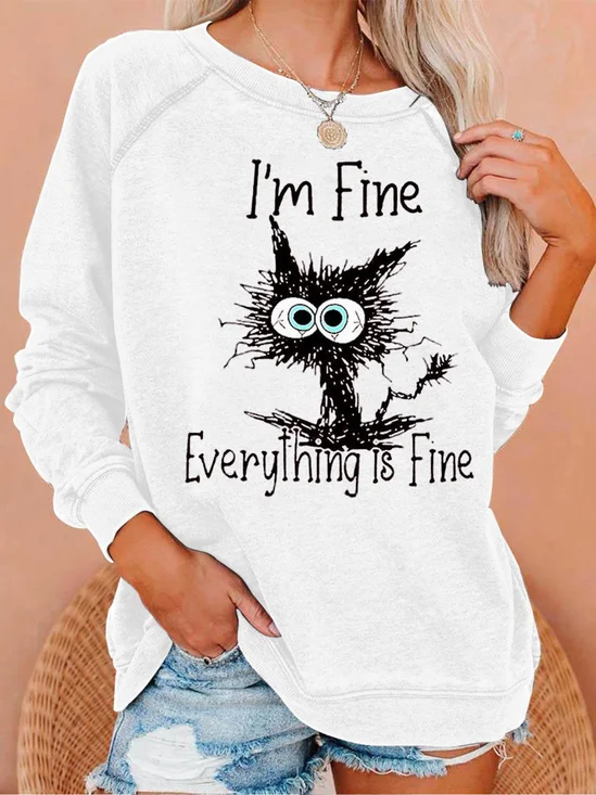 I'm Fine Everything Is Fine Women's Sweatshirt