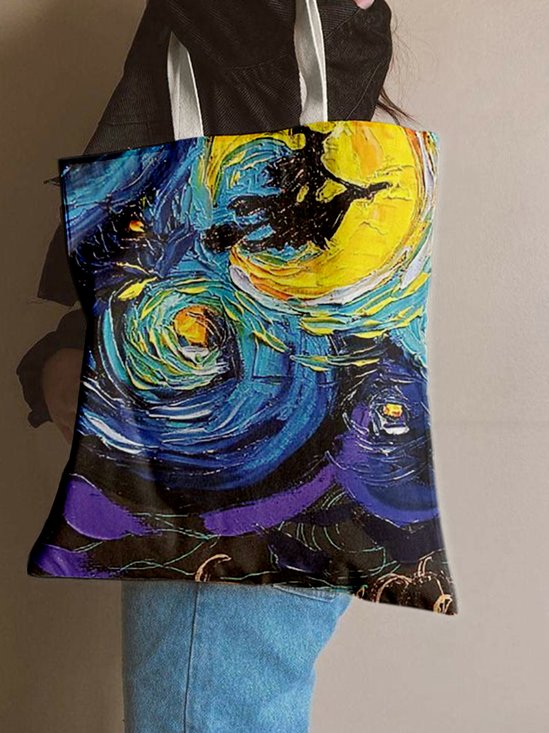 Halloween Full Print Painting Shopping Tote
