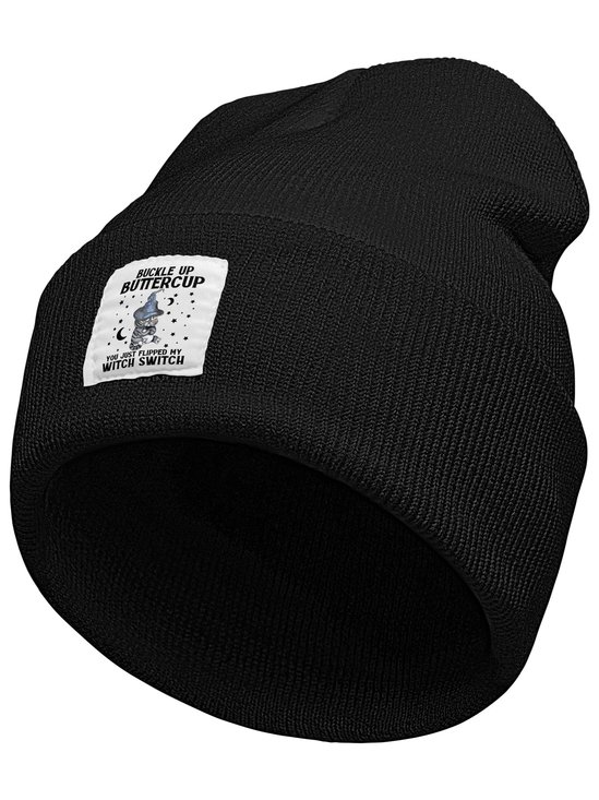 Buckle Up Buttercup Animal Graphic Beanie Hat